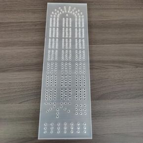 Acrylic Cribbage Board Templates 1/4'' Thick DIY Router Guide Kit for Cribbage Game Unique 3-Track Heavy Duty Woodworking Guide for DIY Game Board.