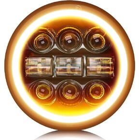 CO LIGHT 5.75 Led Headlight 5 3/4 Round Led Headlights Whit DRL Amber Turn Signal Light and Hi/Lo Beam Led Projector Sealed Beam Headlight Compatible with Thunderbird Torino 4PCS
