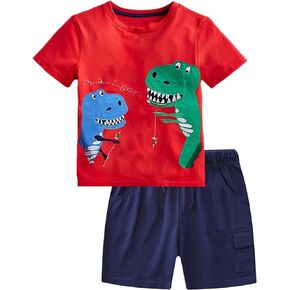 Toddler Boys Girls Unisex Cotton Shorts 2PCS Clothing Shorts Sets