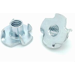 100 Qty 1/4-20 x 5/16" Zinc Plated Four Prong Tee Nuts (BCP680) in Saudi Arabia