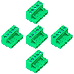 15 Pcs 5.08mm 5 Pin Phoenix Type Connector Green PCB Screw Terminal Block 5 Pole