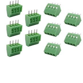 150V 6A 2.54mm/ 0.1inch Pitch 10 Pin PCB Mount Screw Type Terminal Block Connector, Pack of 10
