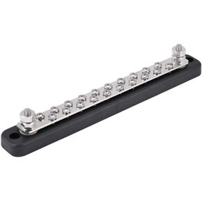 Bus Bar Terminal, 20 Position 2 Stud Bus Bar Electric Terminal Junction Block AC 130A DC 150A
