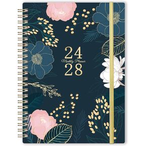 Monthly Planner 2024-2028 - 5 Year Monthly Planner/Calendar 2024-2028, Jan 2024 - Dec 2028, 6.4" x 8.5", 60 Monthly Planner with Tabs, Double-Side Pocket, Holidays, Notes Pages, Elastic Closure
