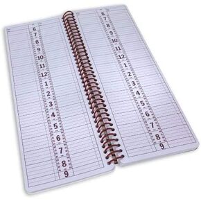 Notebook Planner, Appointment Book –5" x 13.5" Large Undated 2024 Planner, Daily & Hourly Planner – Spiral Notebook Organizer for Scheduling Appointments (2 Columns)