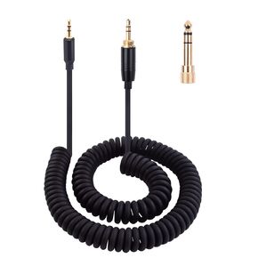 Alitutumao QC45 Coiled Headphones Audio Cable, 2.5mm to 3.5mm Aux Cord Compatible with Bose Quietcomfort QC45 QC35 NC700 On-Ear 2/OE2i/Soundtrue/Soundlink Headphones with 6.35mm Adapter, Red (4-16FT)