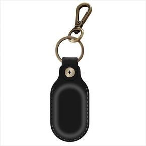 Leather Galaxy SmartTag2 Holder Keychain, Portable Handmade Genuine Leather Smart Tag2 Holder with Keyring Full Coverage Smart Tag2 Protective Case Cover Compatible for SmartTag 2023 in Kuwait