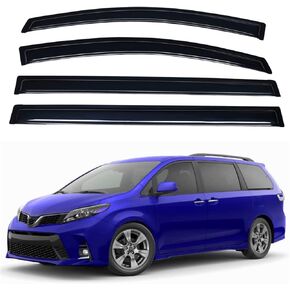 شريط حماية من المطر 4 قطع لـ 96-22 Chevy Express/GMC Savana Windows Visor Shield Smoke 92455
