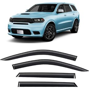 Tape-On Windows Visor 4-Piece for 2011-2020 Dodge Durango Rain Guards Shield Shade Smoke 94267
