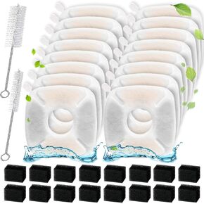 34 Pcs Cat Water Fountain Filters Replacement Compatible with VEKEN 95oz/2.8L Cat Water Fountain Filters Automatic Dog Water Fountain Filters Pet Fountain in Saudi Arabia