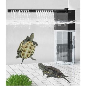 LONDAFISH Aquarium Internal Filter 3-in-1 Multi-Function Fish Tank Pump 3-Stage Multifunctional Submersible Power Filter for Fish and Turtle Tank (GLB-800, 5.5W 48GPH)