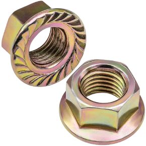 Rexka Exhaust Spin Lock Nuts W/Serrations M10-1.25 Compatible with Toyota Honda 90212-SA5-003 Accord Civic (Pack of 30)