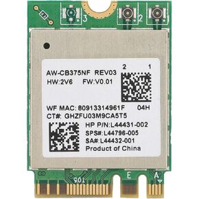 Wireless Network Adapter, Dual Band Wireless 2.4G/5Ghz Maximum 867Mbps NGFF M2 Bluetooth 5.0 Adapter, 802.11AC Compatible with 802.11A/B/G/N, RTL8822CE