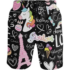 visesunny Stylish Summer Mens Swim Trunks Quick Dry Beachwear Sports Swim Board Shorts Holiday Party Bathing Suits