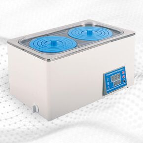 Thermostatic Water Bath 7L Water Bath Laboratory HH-2 Digital Water Bath Heater Water Bath with 2 Openings for Lab Use Food Heating Chemical Biological Experiment, 110V 600W