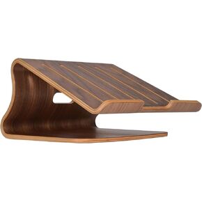 Wooden Laptop Stand,Laptop Holder Stand,Laptop Stand Wooden,Wood Laptop Stand for Desk,Compatible with Most Laptops Heat Dissipation Shelf(Walnut)