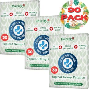 Hemp Oil Patches - 90 Patches - 30mg Per Patch