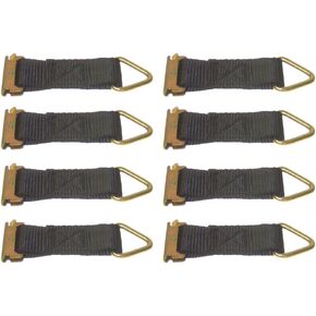 Pit Posse E-Track Strap with D Ring Anchor Tie Down with Spring Adapter for Securing Cargo in Truck/Pick Up Truck/Utility/Enclosed Trailers, Rv, SUV – 3,500 Lbs.Capacity –for Motorcycle/ATV/Kayak