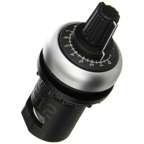Eaton M22-R1K Potentiometer, 22mm Diameter, 1ohms Resistance, Silver Bezel