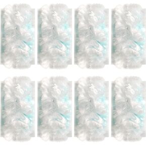 60 Pack Disposable Duster Refills Electrostatic Fluffy for Cleaning, Duster Removal Brush Disposable Replacement Head, Multi Surface Refills for Dusting Electronics Blinds Ceiling Fans Furniture