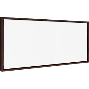 Kate and Laurel Sylvie Blank Framed Canvas Wall Art, 18x40 Brown, Modern Empty Canvas for Paint-Your-Own Art, Premium Canvas Already Framed