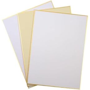 Yasutomo Shikishi Board, Size 5″ x 7″, Pack of 3, Washi Paper, Arts and Crafts Supplies