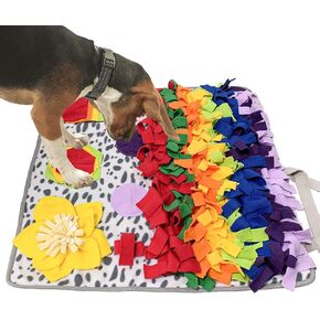 Snuffle Mat for Dogs, Nosework Feeding Blanket Sniffing Pad for Interactive Games, Foraging Puzzle Enrichment Toys for Large Small Medium Pets