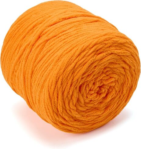 Chunky Chenille Yarn for Knitting/Crochet Baby Blanket Fancy Yarn for Amigurumi #6 Super Bulky Extra Thick Soft Fluffy Big Yarn Hat Scarf Christmas Decor Beginner Friendly,Green,0.66LB in Kuwait
