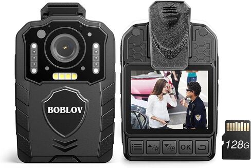 BOBLOV KJ25 1080P Body Camera, 10-13H Battery Night Vision 64G Body Cam | 3000mAh battery, audio/video shooting, pre/post recording and multiple use for law enforcement, security and patrol in Saudi Arabia