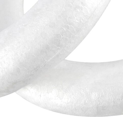 4 Pack 10 Inch Craft Foam Wreath, White Polystyrene Foam Circles Ring, Round Foam Wreath Form for Crafts DIY Arts Floral Projects Home Wedding Decor in Kuwait