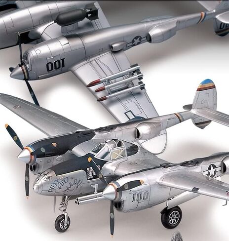 أكاديمية #12282 P-38 مجموعة نماذج بلاستيكية لايتنينج، مقياس 1/48 in Saudi Arabia