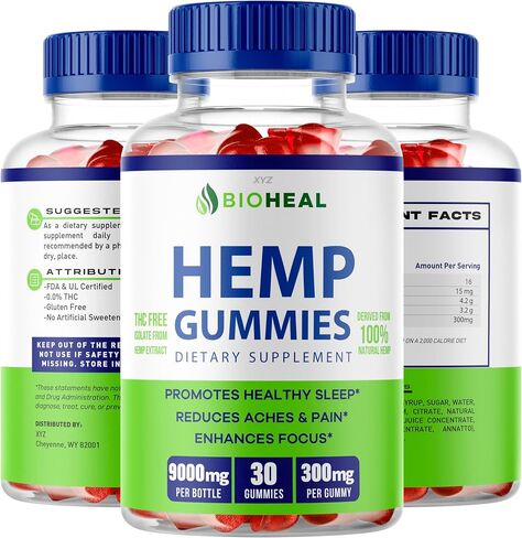 (عبوتان) علكات القنب الحيوي - علكات BioHeal، علكات BioHeal Hemp، علكات Bio Heal، علكات Biohealgummies، 60 علكة لمدة شهرين in Saudi Arabia