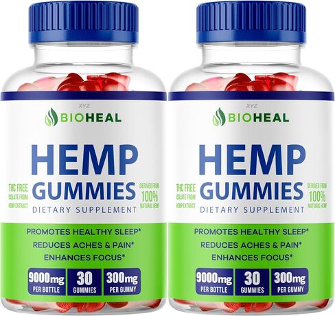 (عبوتان) علكات القنب الحيوي - علكات BioHeal، علكات BioHeal Hemp، علكات Bio Heal، علكات Biohealgummies، 60 علكة لمدة شهرين in Saudi Arabia
