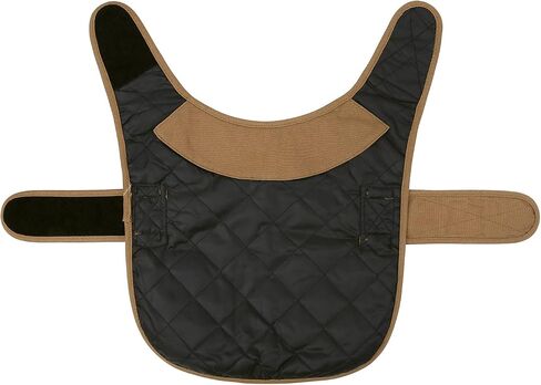 HDE Canvas Dog Vest Waterproof Jacket Cold Weather Coats for S-XL Dogs Black - S in Saudi Arabia