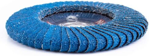 5Pcs Curved Flap Discs Angle Grinder Sanding Disc 60 Grit, Radial Zirconia Grinding Wheel, High Density Abrasive Corner Flap Disc, High Performance Edge Grinding (4inch x 5/8inch) in Saudi Arabia