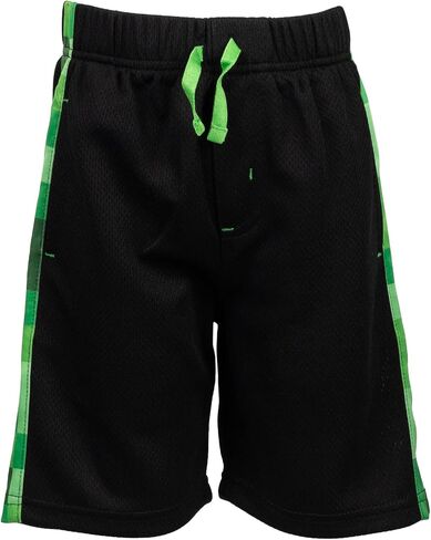 Minecraft Creeper T-Shirt Tank Top and MeshShorts 3 Piece Outfit Set Little Kid to Big Kid in Saudi Arabia