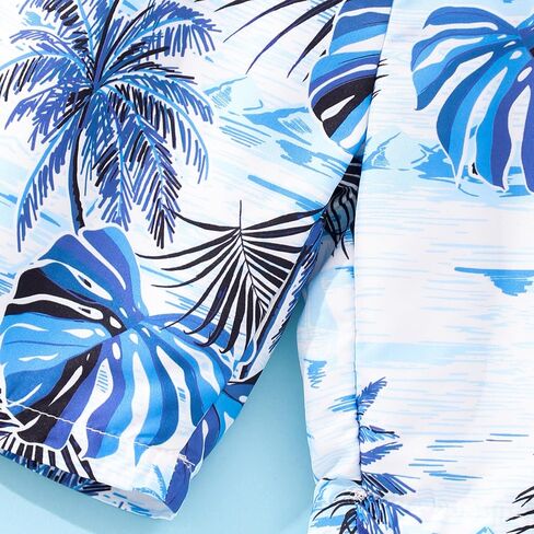 Kidmian Liitle Boys 3-pieces Summer Hawaiian Button Down Shirts and Short Sets with Sleeveless Vest Clothing Outfits Sets in Saudi Arabia