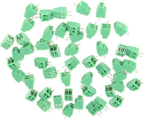 2 Pin Terminal Block 2 Pin Universal Screw Terminal Block Connector 2.54mm PCB Pitch Green Screw Block Connector 50 Set Mount Terminal Block Connector in Saudi Arabia