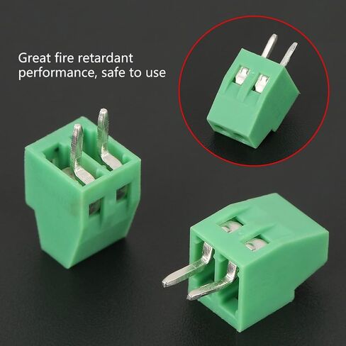 2 Pin Terminal Block 2 Pin Universal Screw Terminal Block Connector 2.54mm PCB Pitch Green Screw Block Connector 50 Set Mount Terminal Block Connector in Saudi Arabia