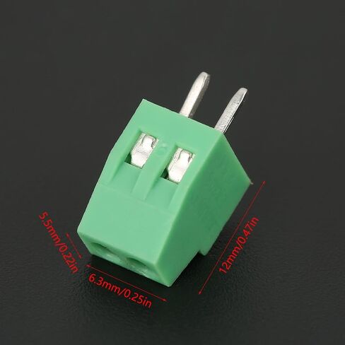 2 Pin Terminal Block 2 Pin Universal Screw Terminal Block Connector 2.54mm PCB Pitch Green Screw Block Connector 50 Set Mount Terminal Block Connector in Saudi Arabia