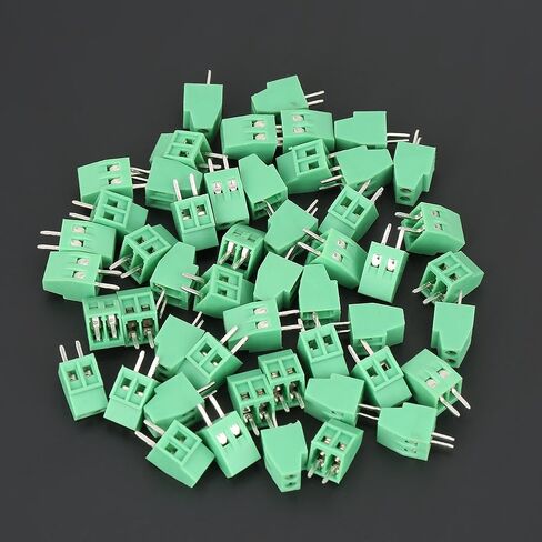 2 Pin Terminal Block 2 Pin Universal Screw Terminal Block Connector 2.54mm PCB Pitch Green Screw Block Connector 50 Set Mount Terminal Block Connector in Saudi Arabia