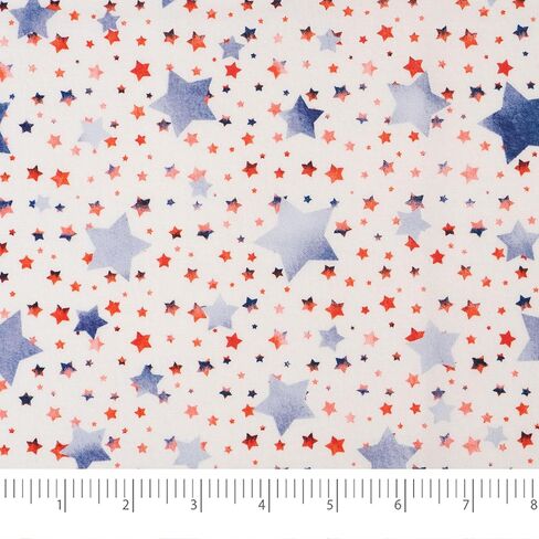 Singer Fabric, 100% Cotton, Firework Bursts, Cut by The Yard in Saudi Arabia