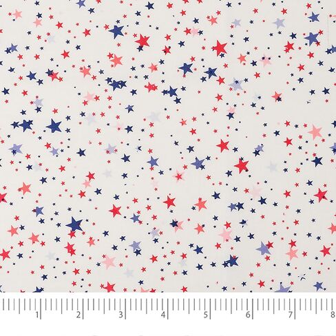 Singer Fabric, 100% Cotton, Firework Bursts, Cut by The Yard in Saudi Arabia