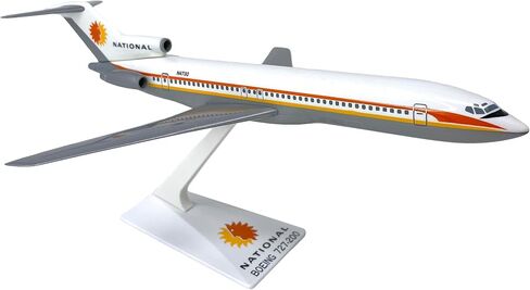 Flight Miniatures National (67-80) 727-200 1:200 Scale - Plastic Snap-Fit Model Airplane - Collectible Replica of National Airlines Aircraft - Part #ABO-72720H-023 in Saudi Arabia