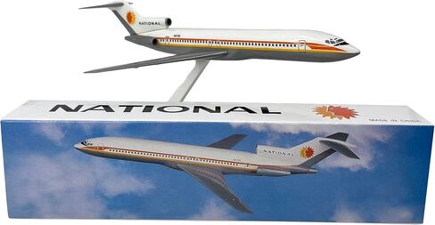 Flight Miniatures National (67-80) 727-200 1:200 Scale - Plastic Snap-Fit Model Airplane - Collectible Replica of National Airlines Aircraft - Part #ABO-72720H-023 in Saudi Arabia