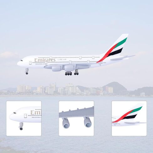 طائرة نموذجية من Caskywing بمقياس 1/300 طائرات طراز Diecast A380 طائرة نموذجية للبالغين طائرات معدنية من السبائك نموذج مجموعة طائرة للهدايا in Saudi Arabia
