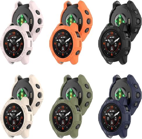 حافظة متوافقة مع Garmin epix Pro (Gen 2) 47 ملم، غطاء شاشة TPU مضاد للخدش إطار حماية بديل لـ Epix Pro 47 ملم (أسود) in Saudi Arabia