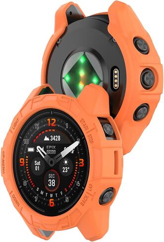 حافظة متوافقة مع Garmin epix Pro (Gen 2) 47 ملم، غطاء شاشة TPU مضاد للخدش إطار حماية بديل لـ Epix Pro 47 ملم (أسود) in Saudi Arabia