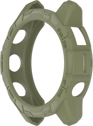 حافظة متوافقة مع Garmin epix Pro (Gen 2) 47 ملم، غطاء شاشة TPU مضاد للخدش إطار حماية بديل لـ Epix Pro 47 ملم (أسود) in Saudi Arabia