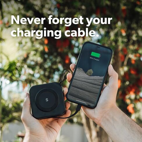 PowerPack Universal - شاحن سفر متوافق مع MagSafe 5 في 1 | محول السفر العالمي | بنك الطاقة للسفر | قابس محول متضمن (أبيض ناصع) in Saudi Arabia